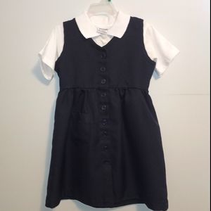 Sz 6 Navy jumper/school uniform dress